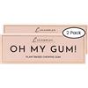 OH MY GUM! Gomma da masticare naturale alla cannella, confezione da 2 (10 pezzi/confezione) | Gomma da masticare 100% a base vegetale senza aspartame | Premiata gomma da masticare senza zucchero e