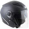 CGM Casco jet, 130A DAYTONA, Nero opaco, S (55-56cm)
