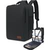 VMIKIV Zaino 40x30x20 Bagaglio a Mano per Ryanair Zaini da Viaggio Aereo per Wizzair Borsone Donna per Porta PC Uomo 15,6 Pollici Borsa in Aereo Travel Backpack per Vueling