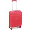 RONCATO SKYLINE valigia trolley rigido cabina 55 CM, espandibile e con sistema di chiusura con sistema di chiusura TSA - rosso scuro