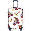GMSGHJHDR Coperture elastiche per bagagli per valigie Pattini a rotelle colorate Stampa Copertura per valigia, Protezione per trolley Durabilità, Copertura per bagagli da viaggio Protezione per