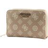 GUESS Laurel SLG Medium Zip Around Wallet Light Rose Logo