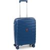 RONCATO SKYLINE valigia trolley rigido cabina 55 CM, espandibile e con sistema di chiusura con sistema di chiusura TSA - blu notte