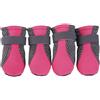 Generic 4 stivali antiscivolo per cani e protezione per le zampe per marciapiedi caldi estivi, cinghie riflettenti per scarpe per cani, con