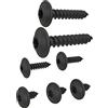 AUPROTEC Viti Autofilettanti TORX 3,9 x 22 mm testa mezza tonda flangiata zincata nera, 100 pezzi