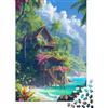 KKOLASXZE Mountain Cottage Puzzles, Puzzle 1000 Pezzi,Puzzle Per Adulti, Puzzle Stampa Di Alta Qualità 1000pcs (75x50cm)