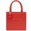 TOUS Bolso Mini Cube Brenda Rojo, Minibolso Donna, Rosso