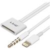 Linq IP-7748 Adattatore da Lightning a 30 Pin Adattatore Ricarica e Sincronizzazione Formato Compatto Leggero - Bianco