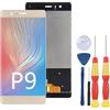 SiuVorZhi Display LCD compatibile con Huawei P9 Display LCD Touch Screen Assembly riparazione parti di ricambio con strumenti (oro).