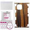 apgo SKIN BACK+SIDES RETRO+LATI Film Pellicola protettiva Protezione Posteriore per Apple iPhone 13 Pro Max, skin sticker film foil vinyl