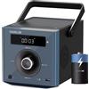 HANLIM Lettore CD portatile 10W compatibile con Bluetooth/Radio FM/Riproduzione MP3/Ingresso USB/AUX/Jack per cuffie/Telecomando, Batteria integrata da 2000 mAh, Lettore CD stereo compatto