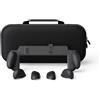Savage Raven by Skull & Co. NeoGrip Bundle for Nintendo Switch 2: An Ergonomic Grip Hard Shell Handheld Case with Replaceable Grips [to fit All Hands Sizes] [with Carrying Case]- Black