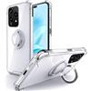 Silverback Cover per Honor 200 Lite, Custodia Sottile e Morbida in TPU Antiurto con Supporto ad Anello Girevole a 360 Gradi, Trasparente
