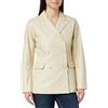 NAEMI Giacca da Donna in Pelle, 29027095-na01, Colore: Bianco Lana, XS Blazer