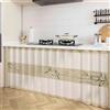 BUNQQF Tende Cucina Porta Finestra, Flanella Tenda Scaffale, Tende Oscuranti Antipolvere Armadio, Tendina Sottolavello Bagno per Scarpiera, Tendina Armadietti, Libreria, con Binari Scorrimento Autoadesivi