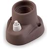 AMARCORDS - Plafoniera in porcellana con pulsante attacco e27 base applique con interruttore portalampade vintage colore KAKI