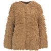 Pinko CAPPOTTO FILANTE EFFETTO PELLICCIA COLORE CAMMELLO 103928A22B L29 XS