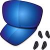 Saucer Lenti di ricambio premium per occhiali da sole Oakley Fives Squared OO9238, Blu notte Polarizzato, Taglia unica