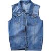 HEYDHSDC Gilet da uomo gilet da uomo gilet in denim giacca da uomo giacca jeans giacca da uomo giacca estiva blu 8XL