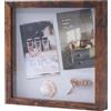 Muzilife Cornice portafoto 3D da riempire con ripiano in vetro, 32 x 32 cm, cornice in legno profondo, cornice per oggetti, scatola ombra, regalo per amici di famiglia, scatola ricordo per foto