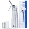 ICO 500ml Alluminio Sifone per Spume/Dosatori Panna e Creme Calde o Fredde