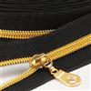 Sawoake # 5 cerniere a spirale in nylon metallico in ottone anticato, 10 m con 10 pezzi tira da The Yard Bulk Coil Zipper Roll per fai da te cucito borse artigianali