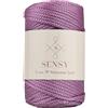 S SENSY Sensy, Cordoncino in poliestere da 5 mm, 91,4 metri, 100% polipropilene, per macramè, 5 mm, per uncinetto, macramè, filo per uncinetto, filo per lavori a maglia (prugna)