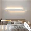 niuniaj LED Applique da parete interno con Telecomando,Creativo 20W 2300LM Bianco Moderne Applique parete interno,3 Temperature di Colore,lampada da parete interno Dimmerabile,80CM Lampada da Parete