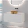 neoro n60 mobile La: 100 cm con 1 scomparto estraibile, lavabo oro spazzolato,, BN0734BG+BN0756WM, n60 [Mobili da Bagno > Mobili con Lavabo Integrato]
