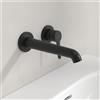 Villeroy & Boch Skyla rubinetto lavabo, installazione a parete, TVW116001000K5, Skyla nero opaco [Rubinetteria Bagno > Rubinetteria Lavabo]