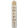 Open Road Brands Harry Potter Gufo Post verticale in metallo Wall Decor - Grande cartello Harry Potter per la decorazione della casa