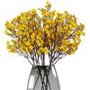 maoodoo Set di 8 mazzi di gipsofila artificiali, fiori di seta realistici al tatto, decorazione per feste di nozze, decorazione per la casa, colore giallo