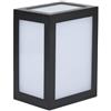 V-TAC VT-822 Lampada applique a lanterna LED 12W wall light cube nero bianco caldo 3000K - sku 218340