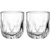 LEONARDO HOME GOCCE Bicchieri da caffè - 6 pezzi - 220 ml - 6 tazze da caffè - Bicchiere da cappuccino per portafiltro - Lavabile in lavastoviglie - Struttura a goccia - Trasparente - Design chiaro