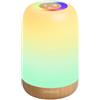 UPXNBOR Luce Notturna LED, Lampada da Comodino Touch Dimmerabile con 256 Colori RGB, 5 Livelli di Luminosità, Timer, Gancio per Appendere, Ricaricabile USB, Portatile per Camera da Letto e Bambini