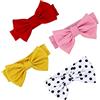 Toyvian 4 Pezzi Di Fascia Per Con Fiocco Per Neonata Fasce Per Bianche Per Neonati Piccole Fasce Per In Pizzo Per Bambine Accessori Per Colore Casuale