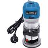 Sengfwin Fresa per legno 2000 W, fresatrice elettrica a 6 velocità variabili, per legno, set compatto per la lavorazione del legno, router per la lavorazione del legno, 6,35 mm, 8 mm (blu)