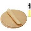 APOMOONS 100 fogli di carta da forno rotonda antiaderente da 30 cm, carta rotonda resistente al calore, per padelle, barbecue, pizza, torte, friggitrice ad aria