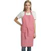 Jennice House 100% puro cotone grembiuli da cucina Chef bavaglino a quadretti vintage grembiuli con tasche in formato grande da Jennice House Red
