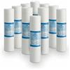 BELLEROFONTE - Filtro Sedimenti 10 Pollici | Rimozione 1 Micron | Acqua Potabile e Osmosi Inversa | Compatibile con Tazze Standard | Depuratore Acqua, 10 Unità, Polipropilene