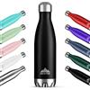 Mont-Clair H2O Borraccia Termica 500ML in Acciaio Inox, Borracce Termiche - 12h di Bevanda Calda e 24h di Bevanda Fredda - Senza BPA, Bottiglia Acqua, Borraccia 500ML Nera