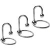 BDSMJOY 3pcs Anelli Pene in Acciaio inossidabile, Anello Pene con Dilatatore uretrale, Cock Ring uomini Pleasure Ring per aumentare la potenza (Φ25-28-30)