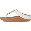 Fitflop Sandali in Pelle con Cristalli Bianchi