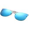 Aroncent Occhiali da sole polarizzati con clip su occhiali da sole unisex, Blu