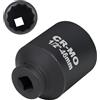 MIGUBIGU 1/2 Chiave Bussola 46mm a 12 Punto, Set di Bussole a Impatto, Bussola Poligonali a 12 Punto, Set di Dadi Multidenti in Acciaio Cromo Vanadio
