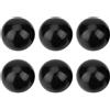 Hilitand 6pcs nero M12 filettato 40 maniglia maniglia mm diametro sfera maniglia rotonda manopola per macchine utensili