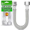 ONIX TECH Tubo Corazzato 50 cm Femmina 3/8" x Maschio 3/8" DN8 DE13 - Tubo Flessibile Realizzato in Acciaio Inox Temperatura max 70°C Pressione Esercizio 10 bar - Garanzia di 5 Anni - MADE IN SPAIN - ONIX TECH