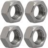 uxcell Sourcingmap® 4pcs M20 filettatura 2.5 mm passo metrico in acciaio al carbonio mano sinistra dado esagonale