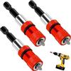 Batheidon Set di 3 Porte-Punte Magnetici per Cartongesso, porta inserti per avvitatore, Regolazione Profondità Vite, Tige Esagonale 1/4, Adatto per Avvitatori e Trapani a Batteria (Rosso)