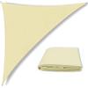 Sowoxdme Tenda parasole triangolare, impermeabile, 3 m x 4 m x 5 m, colore beige, ad angolo retto, baldacchino da giardino con 4 misure opzionali, 3 corde, blocco UV, parasole per patio, protezione solare,